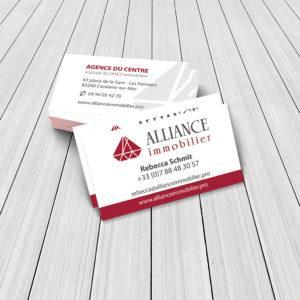 Alliance Immobilier Carte De Visite