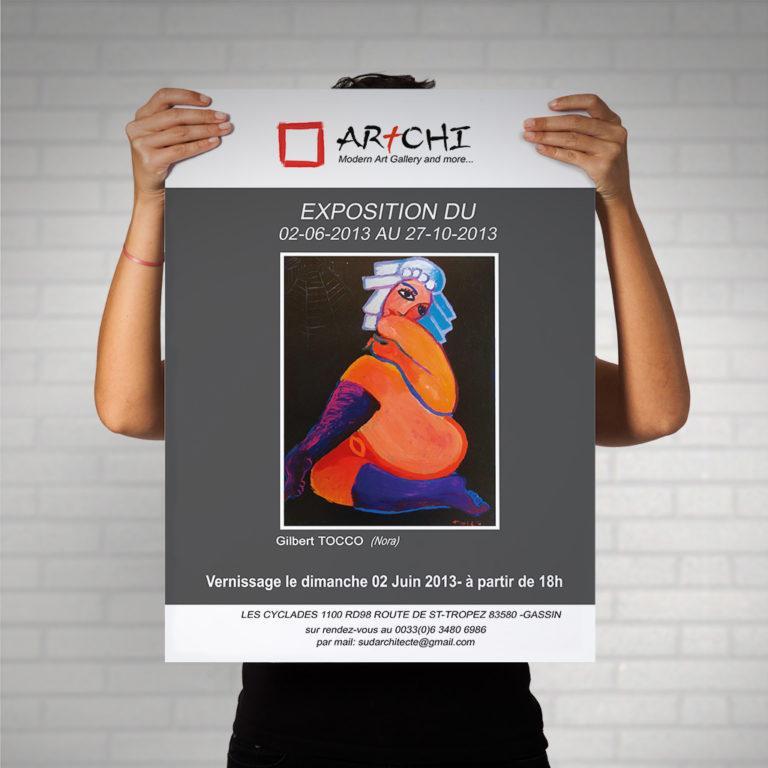 Artchi Impression Affiche Golfe St Tropez