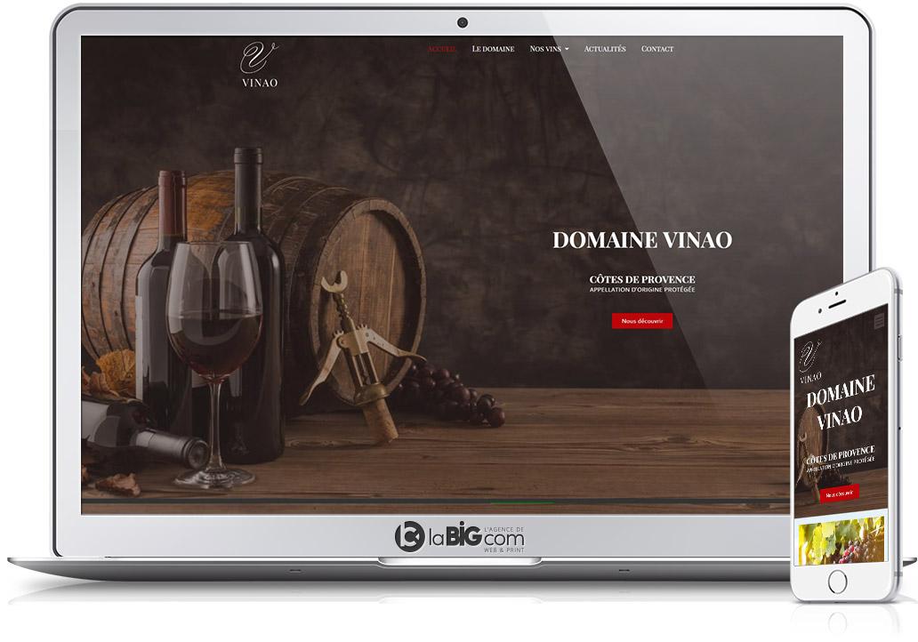 Vinao Site Responsive WordPress Constructeur Domaine Viticole Vente Vin