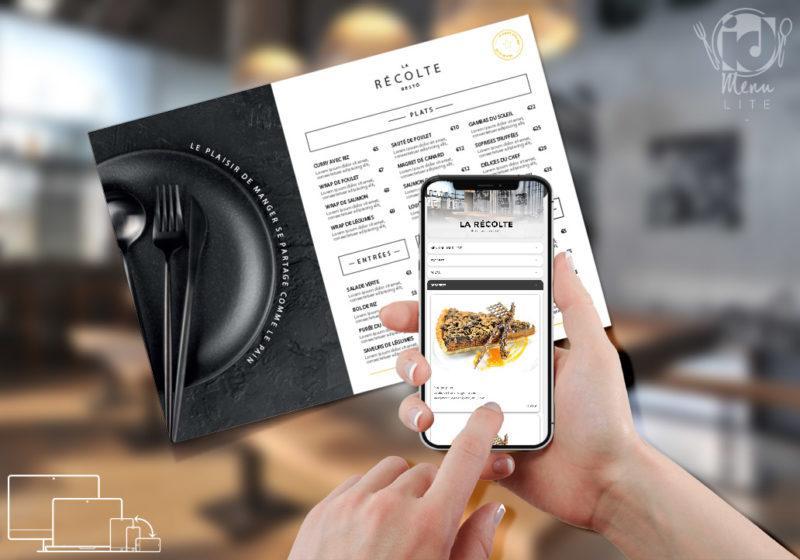 Idmenu Lite Integration Carte Qr Code Menu Restaurant