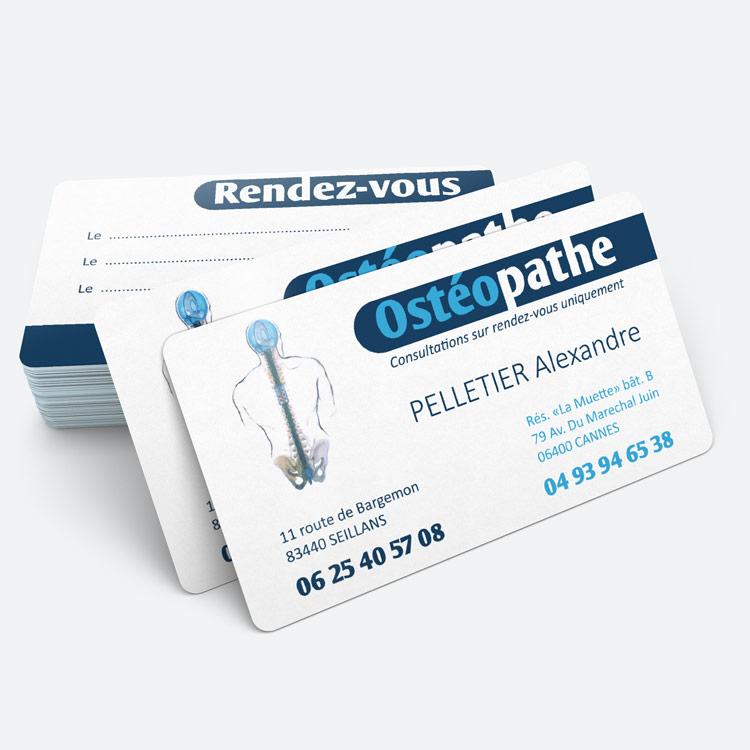 Creation Impression Cartes Visite Osteopathe