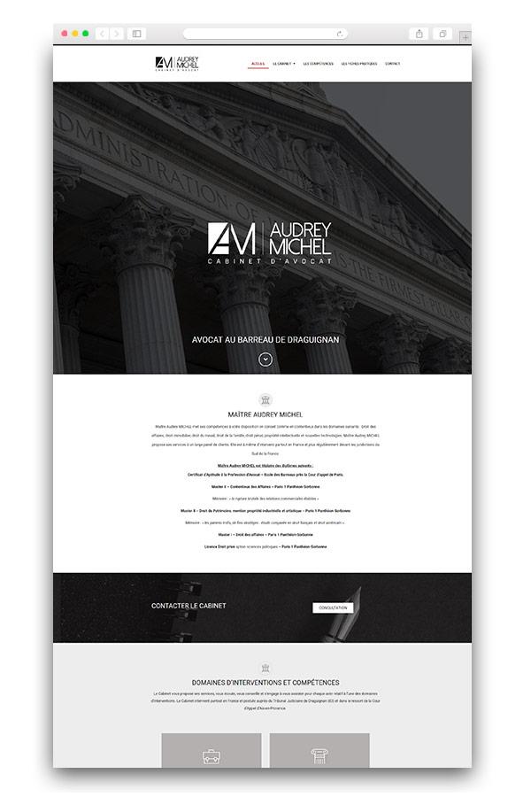 Creation Site Internet Avocat Audrey Michel