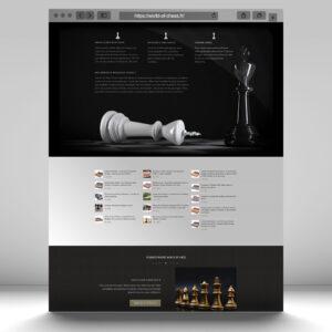 Mockup Page Daccueil Site Web Wolrd Of Chess
