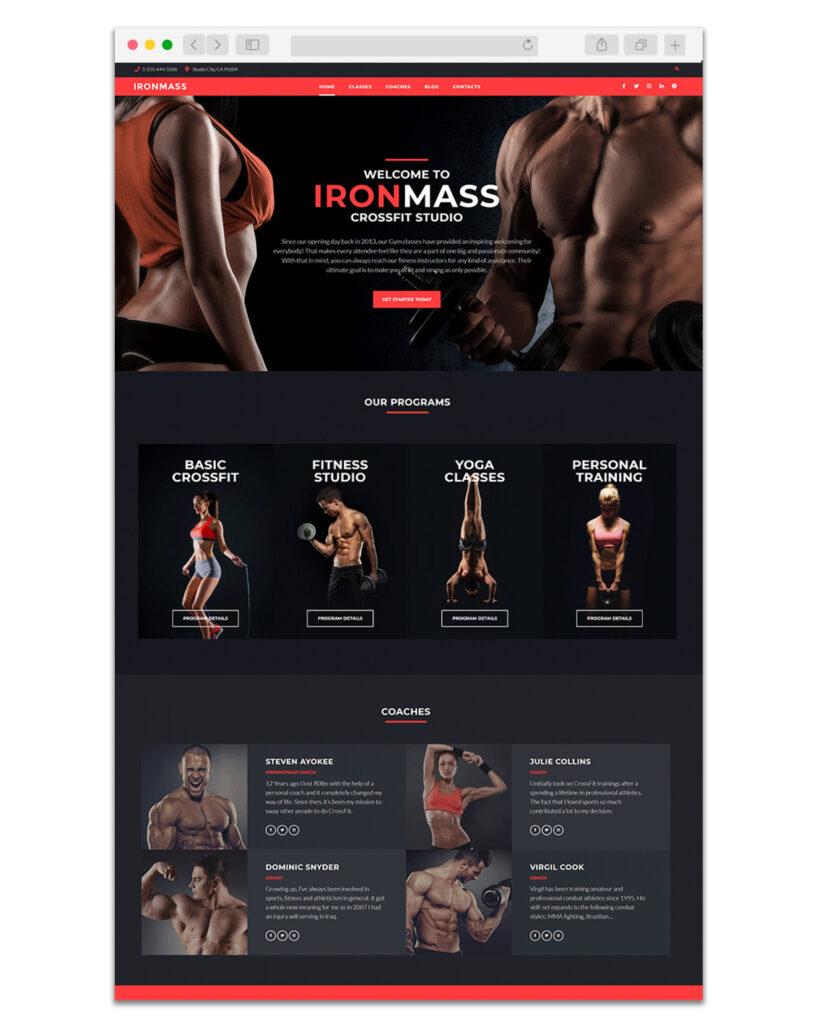 Web Design Coach Sportif 2