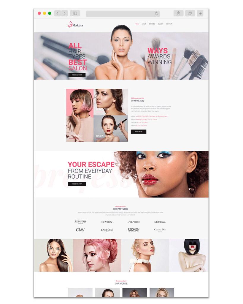 Web Design Coiffeur 2