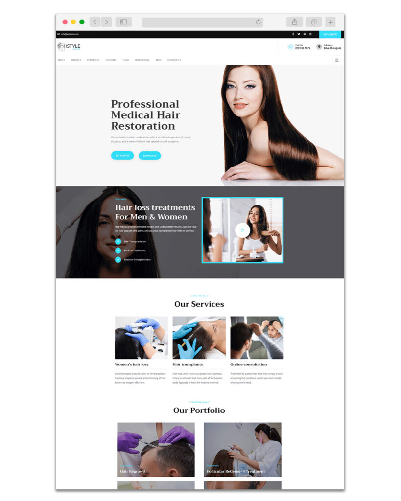 Web Design Coiffeur 3