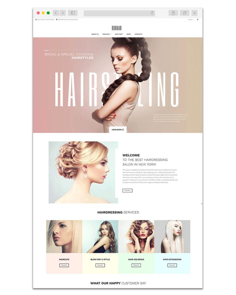 Web Design Coiffeur 6