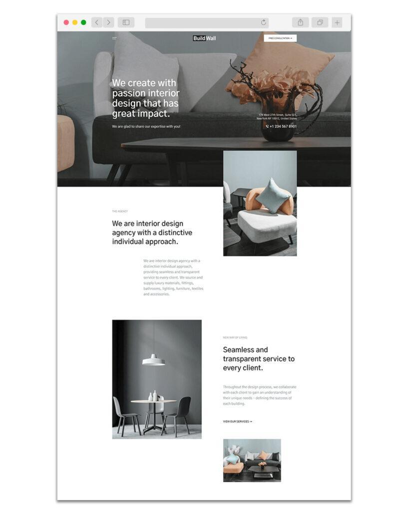 Web Design Decoractrice Dinterieur 1