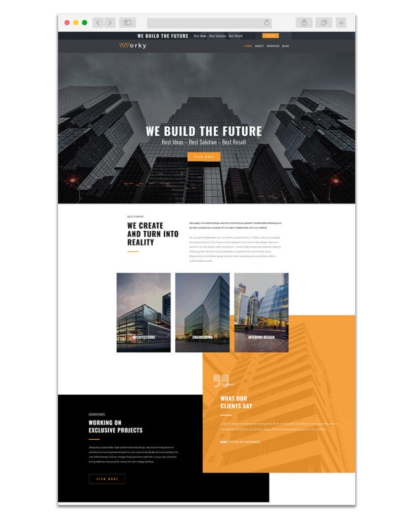 Web Design Exemple Architecte 1