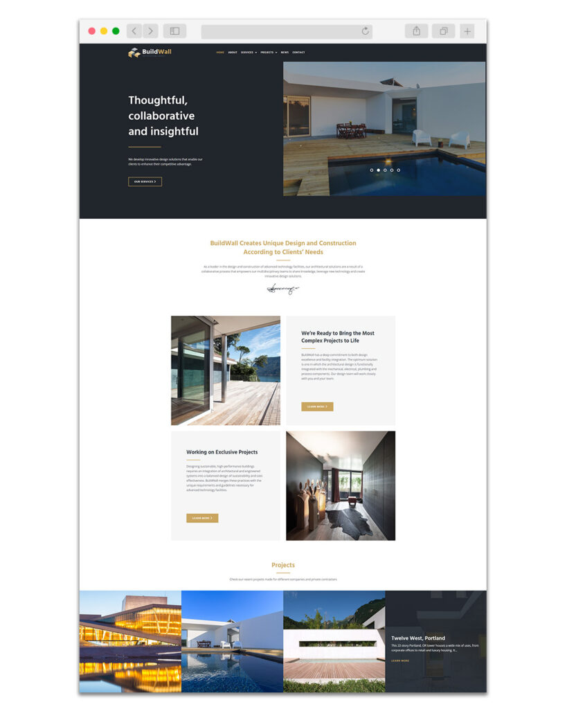 Web Design Exemple Architecte 5