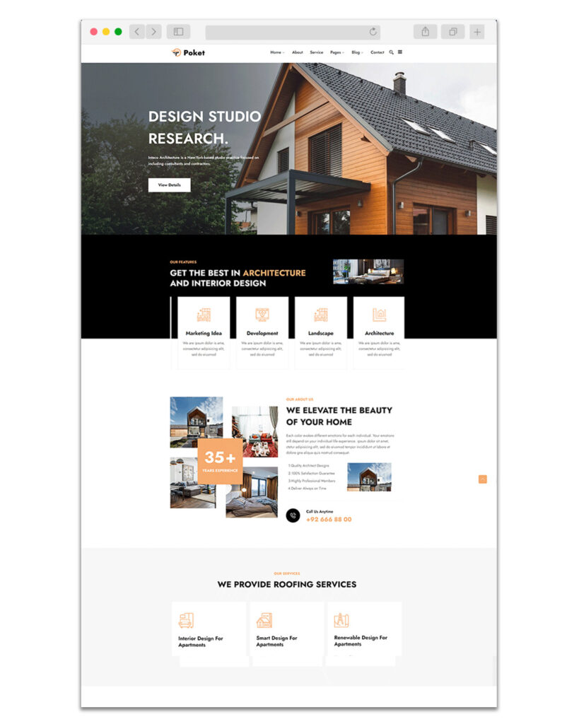Web Design Exemple Architecte 6