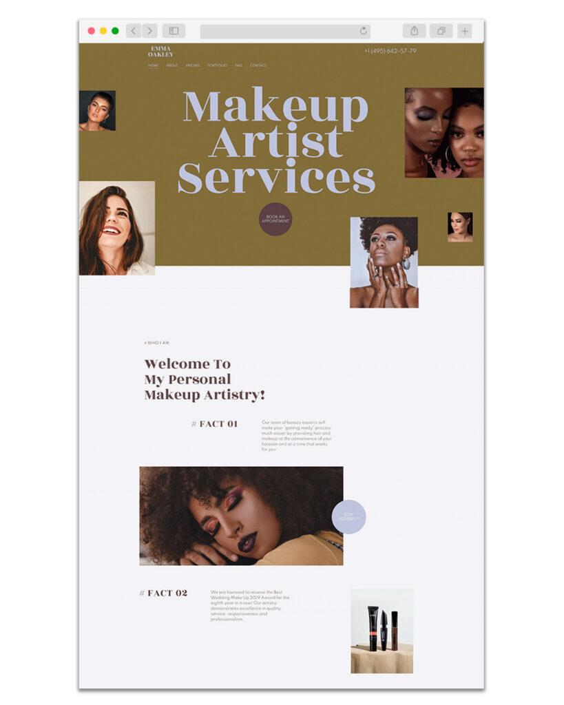 Web Design Makeup Artiste 3