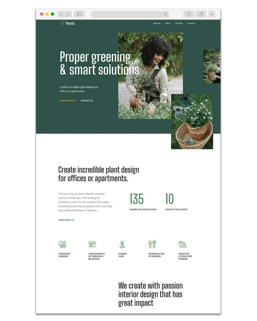 Web Design Paysagiste 3