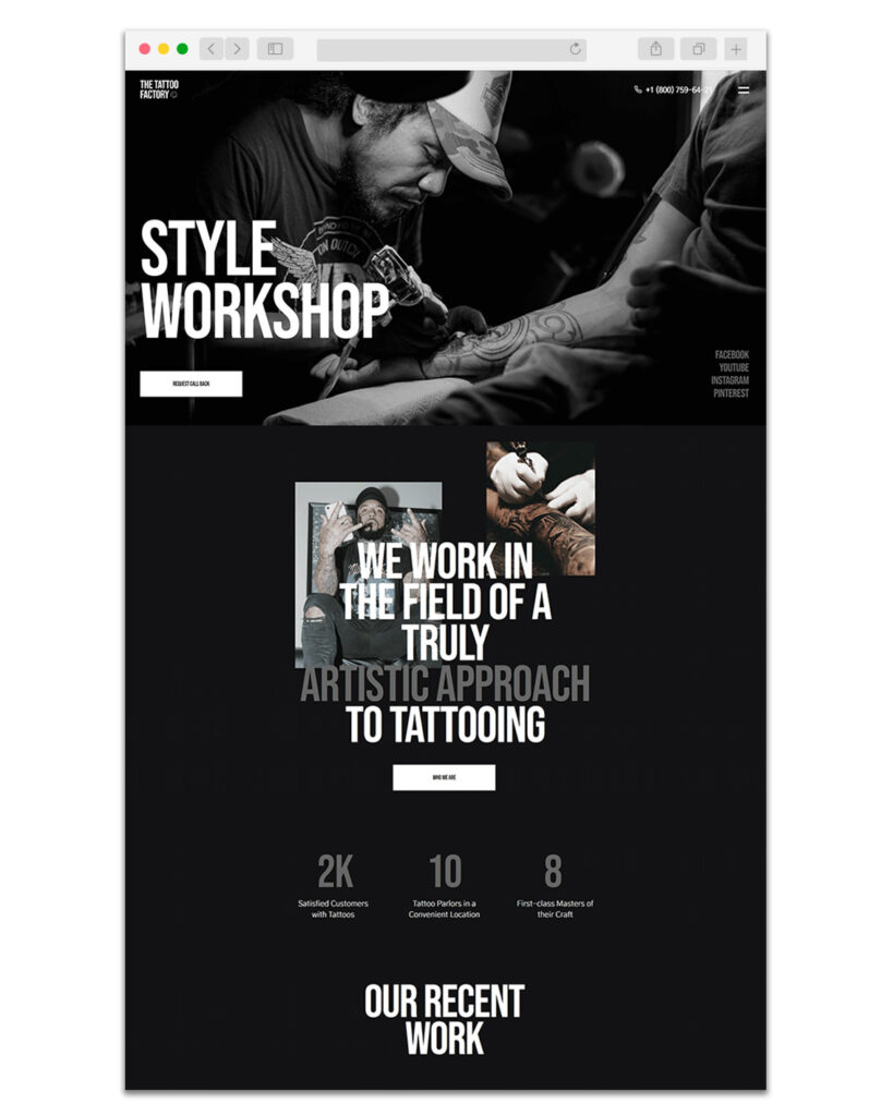 Web Design Tatoueur 2
