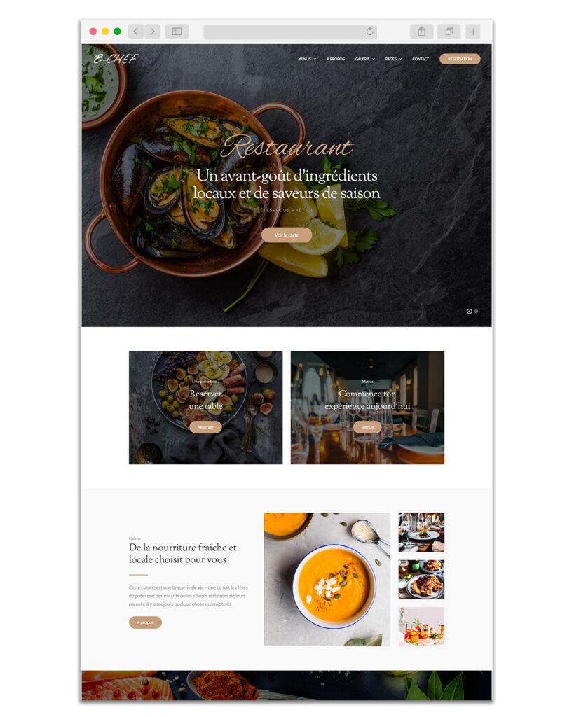 Site internet restaurant