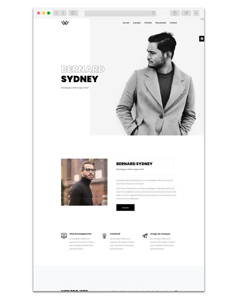 portfolio site internet inspiration